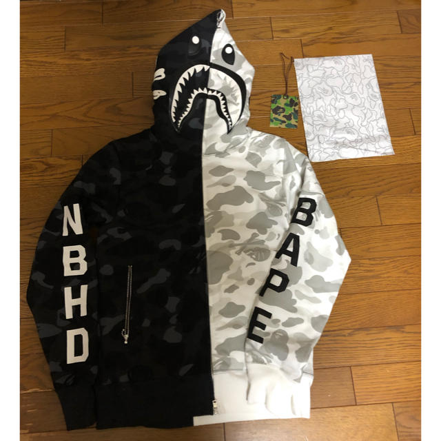 BAPE×NEIGHBORHOOD コラボパーカー Mサイズ 極美品パーカー