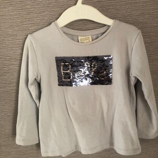 ザラキッズ(ZARA KIDS)のZARA 104ラメ付きロンT(Tシャツ/カットソー)