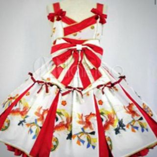 ロリータ ロリィタ 和ロリ JSK(ひざ丈ワンピース)