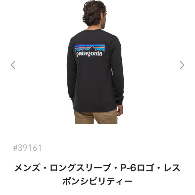 本日発送！新品　Patagonia ロンT Mメンズ