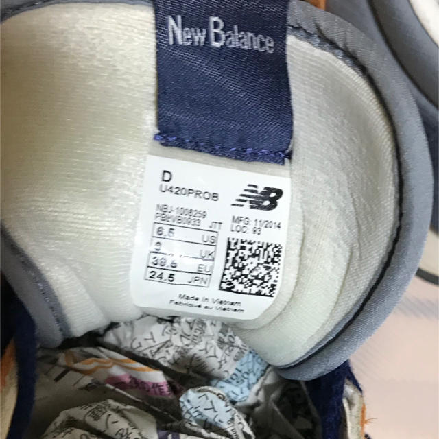 New Balance(ニューバランス)のニューバランス　NB 420 24.5cm NAVY/ORANGE レディースの靴/シューズ(スニーカー)の商品写真
