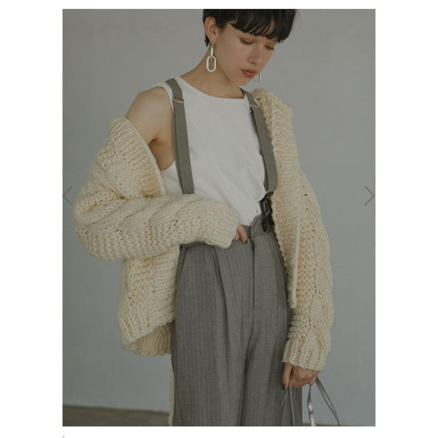 アメリヴィンテージ HOODY KNIT SHORT GOWN ブルー