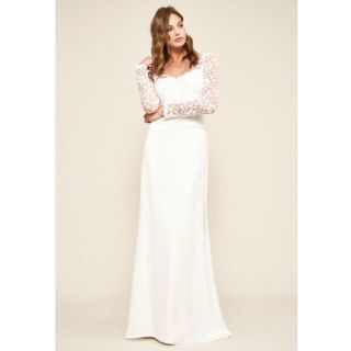 タダシショウジ(TADASHI SHOJI)のTADASHI SHOJI ロングスリーブドレス BHLDN(ウェディングドレス)