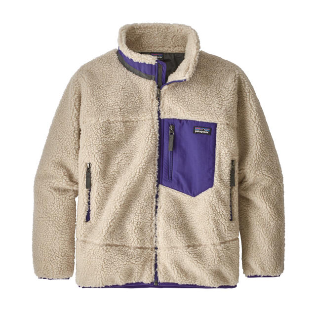 patagonia(パタゴニア)のパタゴニア キッズ レトロX ジャケット XXL ナチュラル パープル レディースのジャケット/アウター(ブルゾン)の商品写真