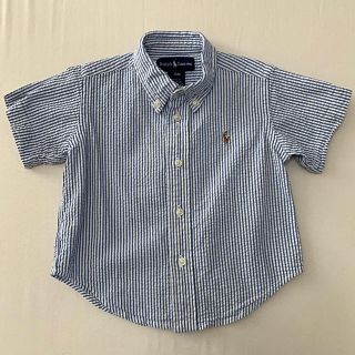 ラルフローレン(Ralph Lauren)のRalph Lauren  シャツ　ストライプ 半袖(シャツ/カットソー)