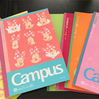 ディズニー(Disney)のCampusノート 7冊セット(ちょこ様専用)(ノート/メモ帳/ふせん)