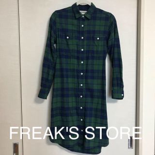 フリークスストア(FREAK'S STORE)のFREAK'S STORE ネルシャツ シャツワンピース(ひざ丈ワンピース)