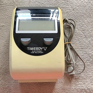 ニアーニッポン(near.nippon)のタイムレコーダーTIMEBOY出勤チェックリーダー機作動オッケーです(オフィス用品一般)