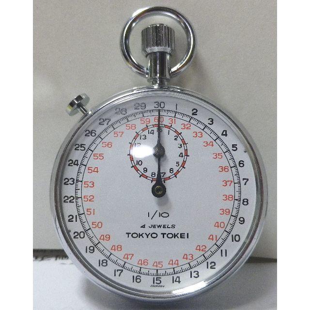 70mm51mm5製造年代アンティーク　TOKYO TOKEI　STOP Watch 使用可 未使用 箱