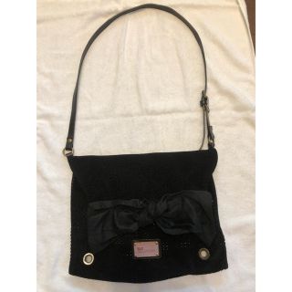 レッドヴァレンティノ(RED VALENTINO)のレッドヴァレンティノ 黒リボンポシェット(ショルダーバッグ)