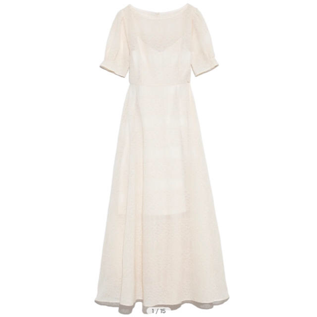 フレイアイディー　アイレット刺繍ドレス　ホワイト