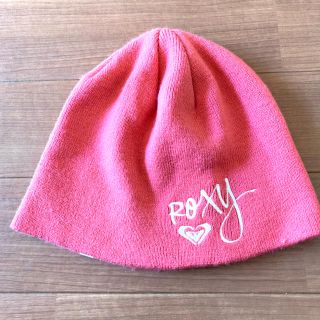 ロキシー(Roxy)のROXY ロキシー ピンク ニット帽(ニット帽/ビーニー)