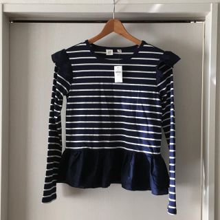 ギャップキッズ(GAP Kids)の【新品・未使用】GAP ボーダーカットソー 160(Tシャツ/カットソー)