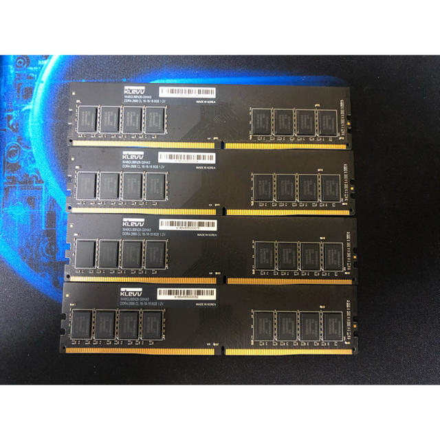 PC周辺機器KLEVV DDR4-2666 32GB (8GB x4)