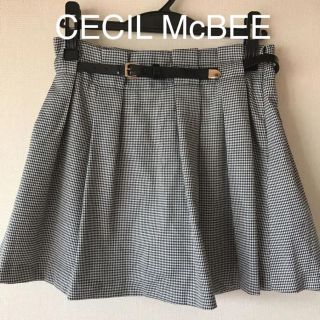 セシルマクビー(CECIL McBEE)のCECIL McBEE  千鳥格子スカート(ひざ丈スカート)