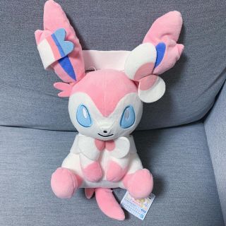 【新品】ポケモン ニンフィア でっかい ぬいぐるみ BIG ゆったりリラックス(キャラクターグッズ)