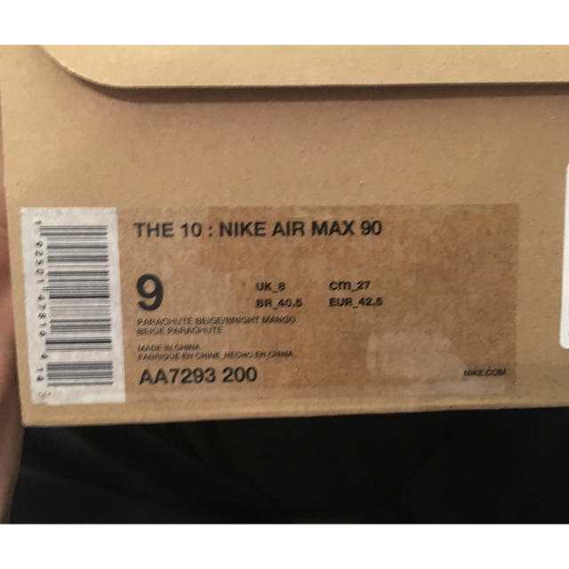 正規品 ナイキ NIKE THE 10 AIR MAX 90 Off-White