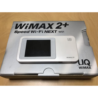 エヌイーシー(NEC)のWiMAX2＋  Speed WiFi NEXT W01(PC周辺機器)