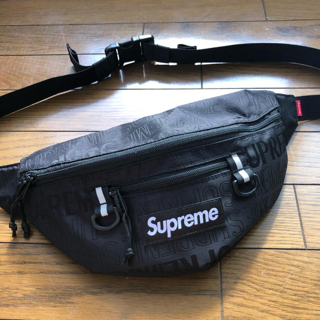 正規品Supreme19SSウエストバック ブラック 黒シュプリーム New ...