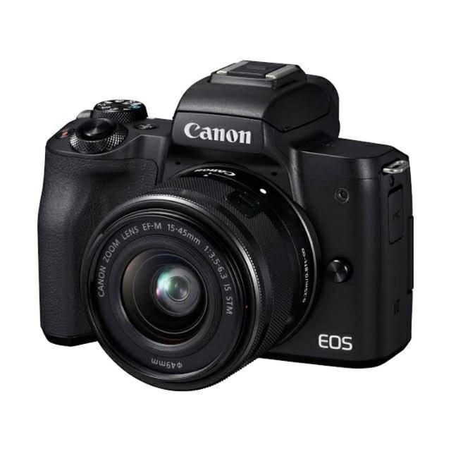 Canon - 新品未使用 Canon  EOS Kiss M レンズキット ブラック 保証付き