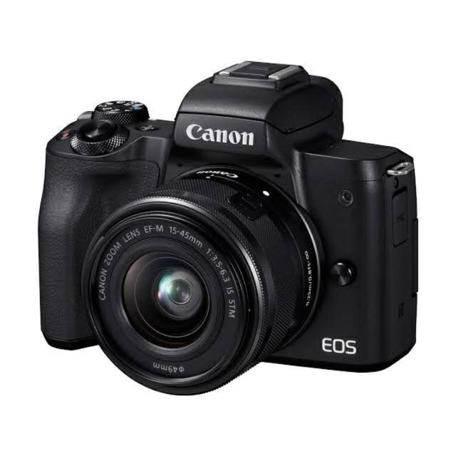 新品未使用 Canon  EOS Kiss M レンズキット ブラック 保証付き