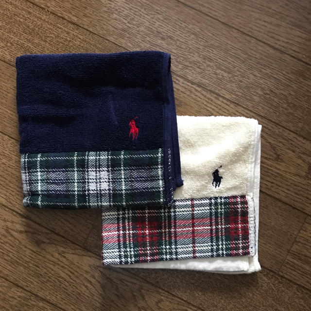 Ralph Lauren(ラルフローレン)のRALPH LAUREN ラルフローレン  タオルハンカチ2枚セット レディースのファッション小物(ハンカチ)の商品写真