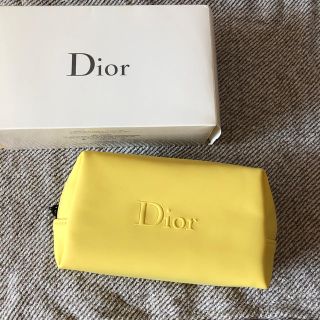 ディオール(Dior)のDior ディオール ノベルティ ポーチ イエロー(ポーチ)