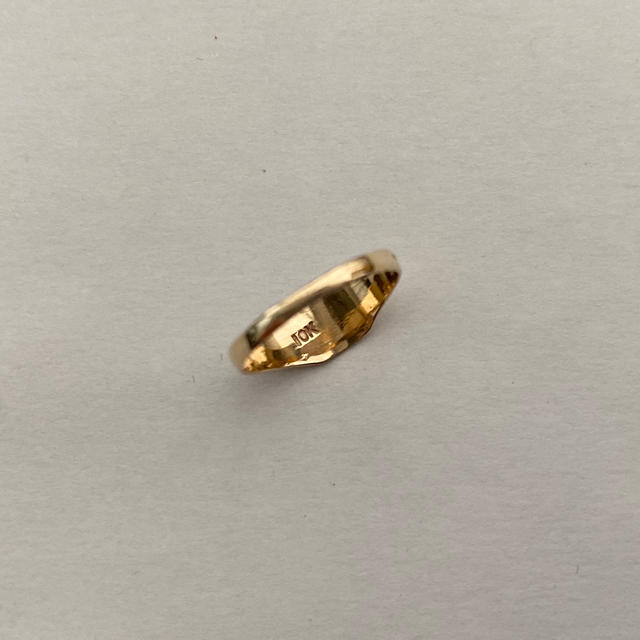 アンティーク 10K YG solid gold シグネットリング レディースのアクセサリー(リング(指輪))の商品写真