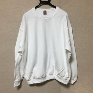 ギルタン(GILDAN)の新品 GILDAN 長袖トレーナー ホワイト XL(スウェット)