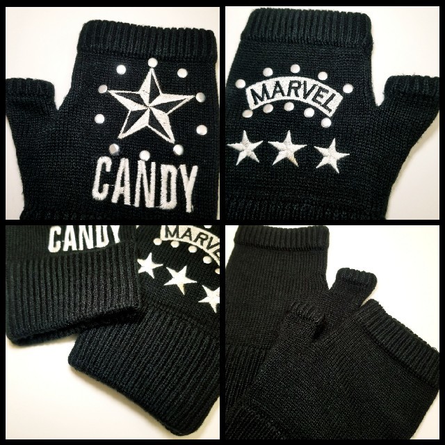 Candy Stripper(キャンディーストリッパー)のCANDY STRIPPER キャンスパ グローブ 手袋 ブラック レディースのファッション小物(手袋)の商品写真