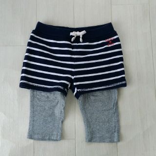 ベビーギャップ(babyGAP)のbabyGAP 80cm 紺 パンツ ボーダー(パンツ)