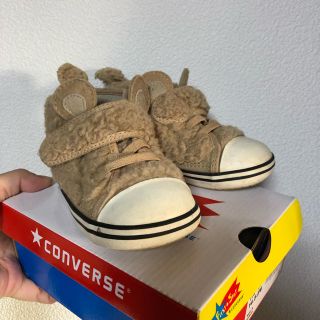 コンバース(CONVERSE)のボア スニーカー くまちゃん コンバース マジックテープ(スニーカー)