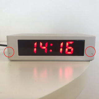 ムジルシリョウヒン(MUJI (無印良品))の無印良品 デジタル時計 アラーム付き(置時計)