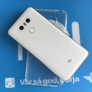 エルジーエレクトロニクス(LG Electronics)の美品 標準＋超広角2眼カメラ LG G6 ThinQ SIMフリー ホワイト(スマートフォン本体)