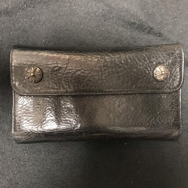100%の保証 Chrome Hearts - 激シボ クロムハーツ ウェーブ 長財布