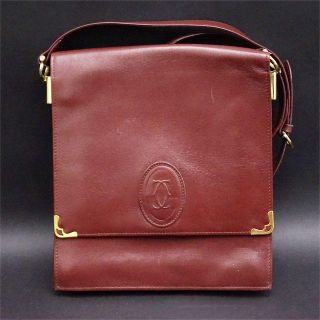 カルティエ(Cartier)のカルティエ マストライン ショルダーバック 斜め掛け 本物保証品(ショルダーバッグ)