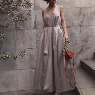 アメリヴィンテージ(Ameri VINTAGE)のAmeri Vintage LADY TUCK FLARE DRESS(ロングドレス)