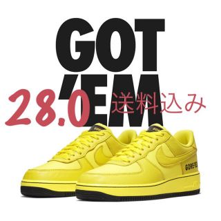 ナイキ(NIKE)のNIKE Air force 1 GORE-TEX イエロー 28.0(スニーカー)