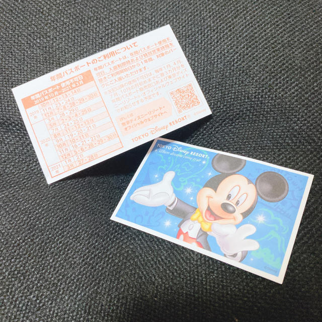 Disney(ディズニー)のディズニー　2パーク年間パスポート引換券 チケットの施設利用券(遊園地/テーマパーク)の商品写真