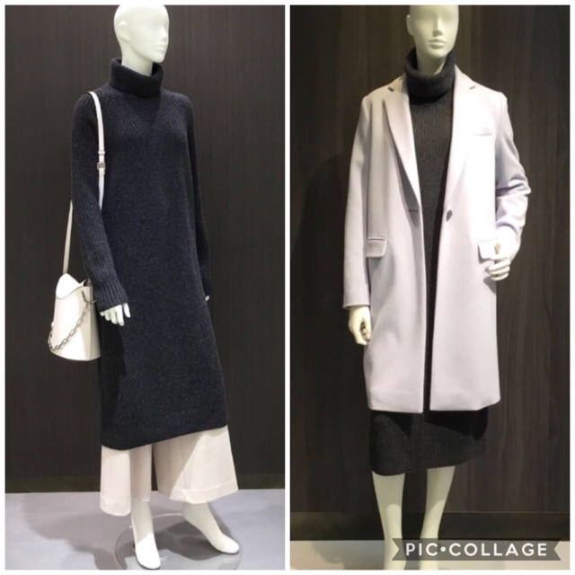 Theory luxe(セオリーリュクス)のtheory luxe タートルネック ニットワンピース 新品 18AW 昨季 レディースのワンピース(ひざ丈ワンピース)の商品写真