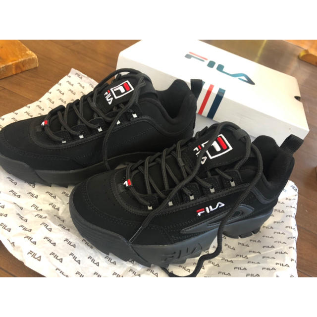 FILA(フィラ)の【FILA フィラ】 新品 ブラック 23.0 レディースの靴/シューズ(スニーカー)の商品写真