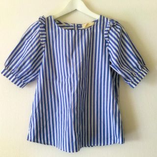 ダブルクローゼット(w closet)のW closet ストライプトップス(シャツ/ブラウス(半袖/袖なし))