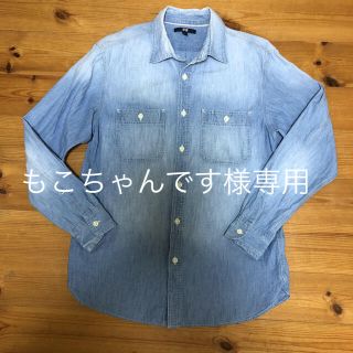 ユニクロ(UNIQLO)のユニクロ　メンズ　デニムシャツ　L(シャツ)