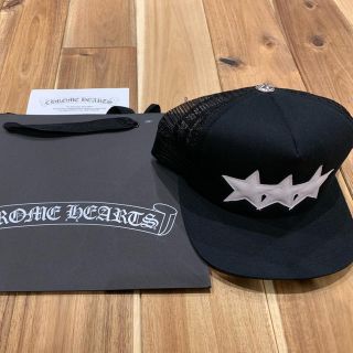 クロムハーツ(Chrome Hearts)の◆送料無料/新品/正規◆Chrome Hearts キャップ スター レザー◆(キャップ)