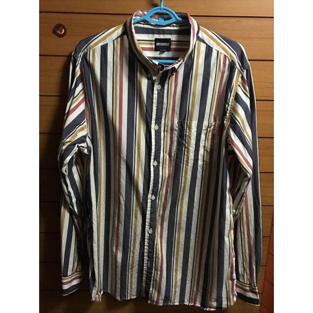 Oh!theGuilt： BIG SILHOUETTE STRIPE SHIRT