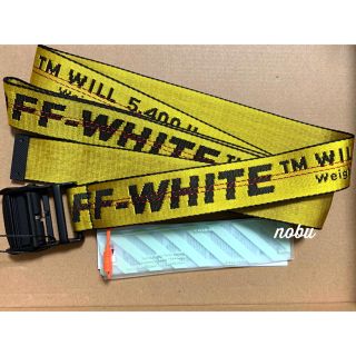 オフホワイト(OFF-WHITE)の新品【 OFF-WHITE 】 INDUSTRIAL BELT ベルト(ベルト)