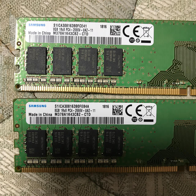 DDR4 8GB 1R×8 PC4-2666