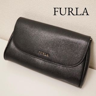 フルラ(Furla)のFURLA 黒ポシェット(ショルダーバッグ)