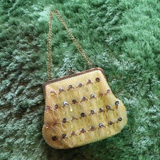 ロキエ(Lochie)の🔻vintage beads  bag🌼(ハンドバッグ)