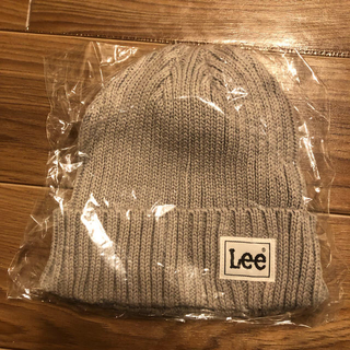 リー(Lee)のLee ニット帽 グレー(ニット帽/ビーニー)